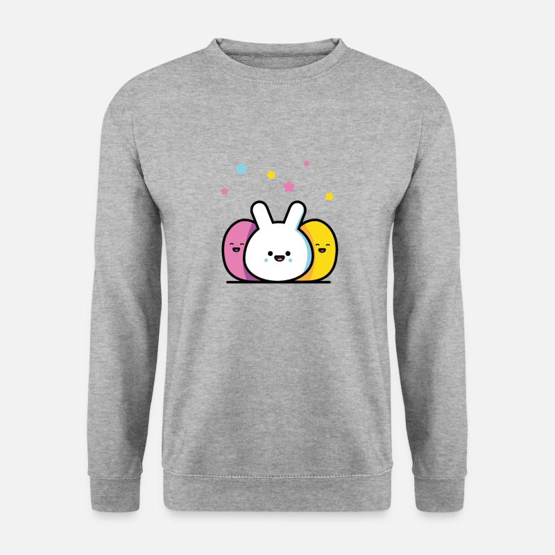 Ostern - Unisex Pullover - Weißgrau meliert