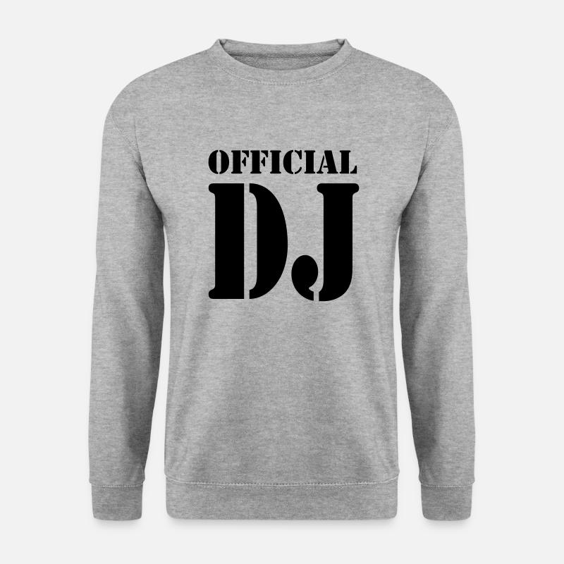 DJ - Unisex Pullover - Weißgrau meliert