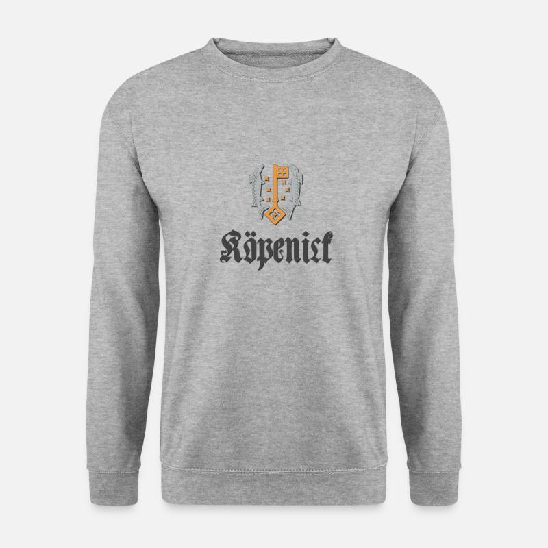 koepenick_wappen_dark - Unisex Pullover - Weißgrau meliert