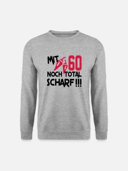 total_scharf_60 - Sweat-shirt Unisexe - gris chiné