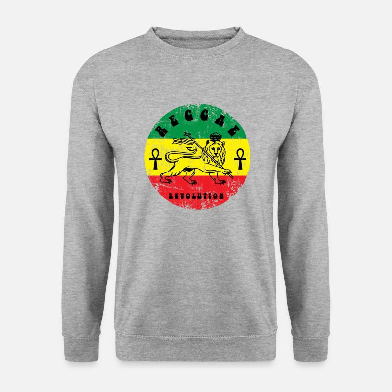 Reggae - Unisex Pullover - Weißgrau meliert