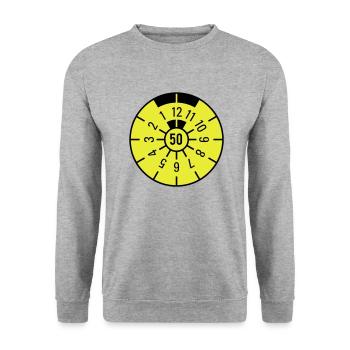 TÜV 1950 - Unisex Sweatshirt - salt & pepper - Front - Alina (178cm) & Michal (187cm)
