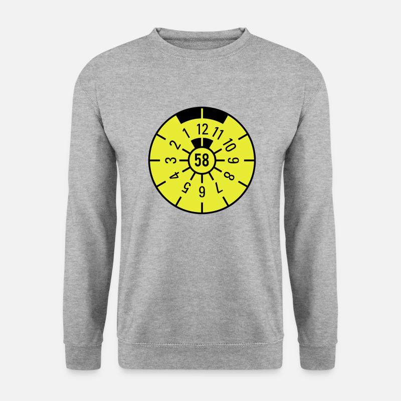 TÜV 1958 - Unisex Pullover - Weißgrau meliert