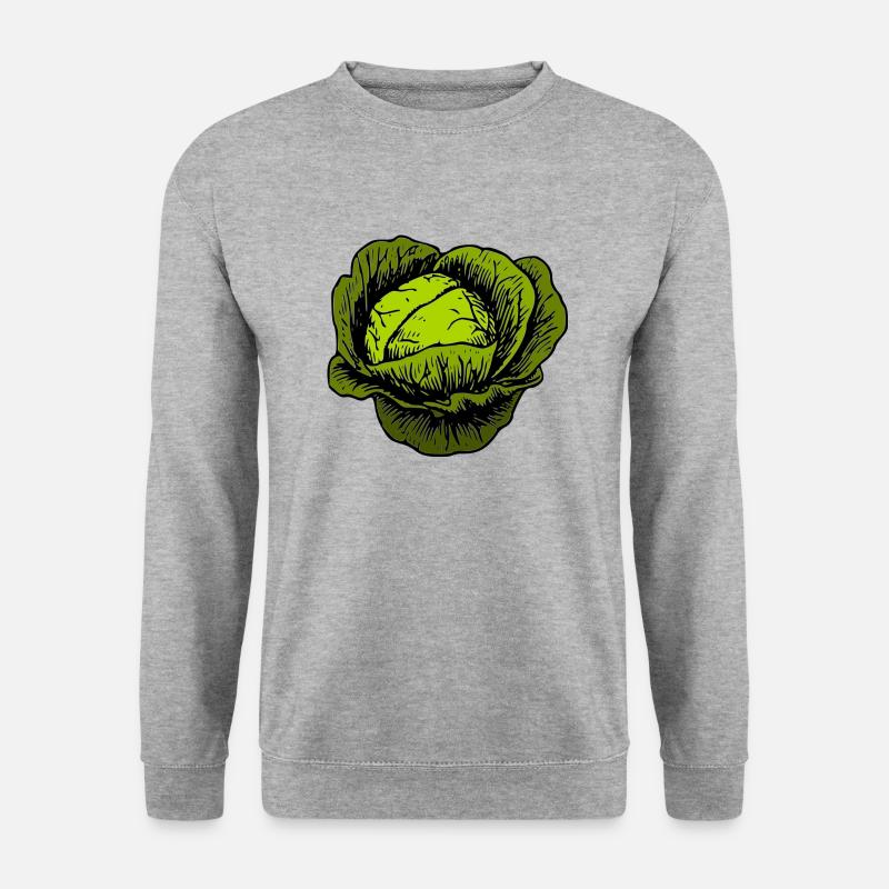 Kohlkopf - Unisex Pullover - Weißgrau meliert