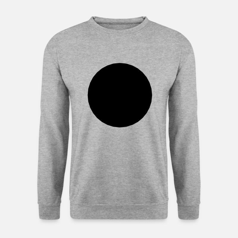 Mathematics-symbol - black circle - hole - Unisex Sweatshirt - salt & pepper