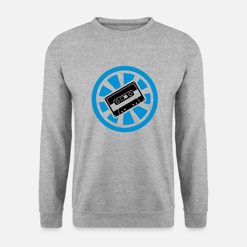 Oldschool Sound - Unisex Pullover - Weißgrau meliert