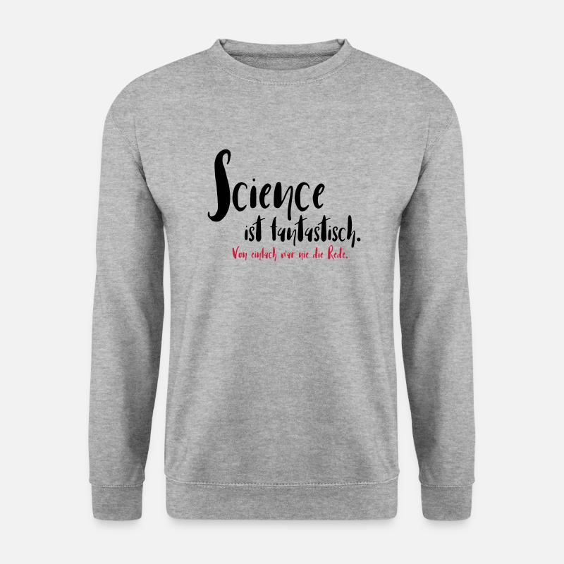 Science ist fantastisch - Unisex Pullover - Weißgrau meliert