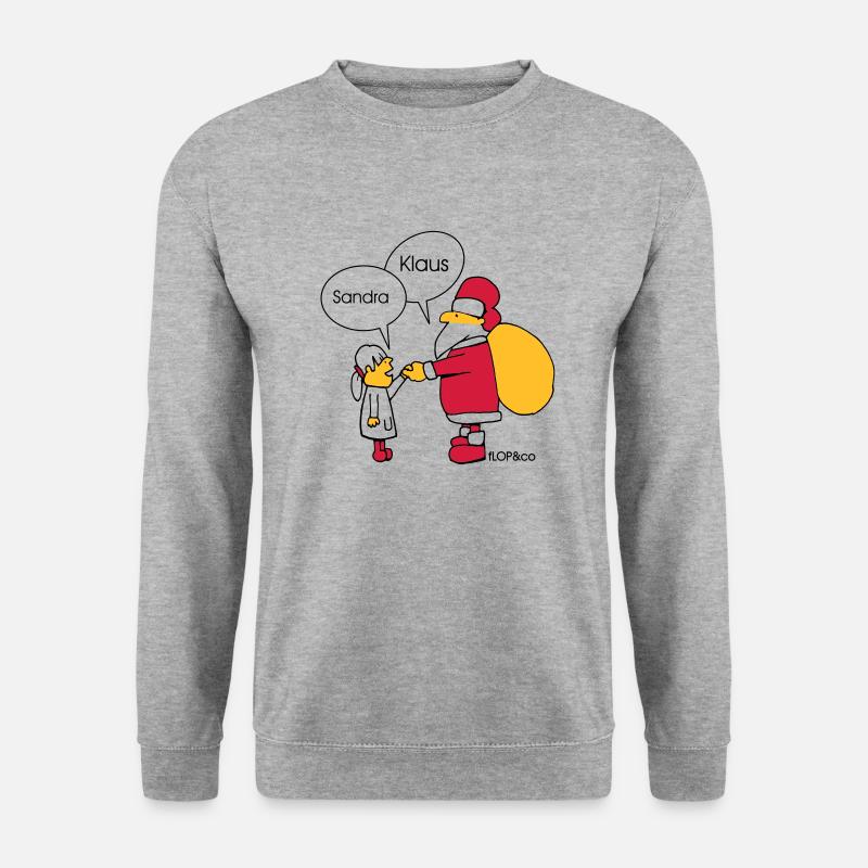 Sandra and Klaus - White - Unisex Sweatshirt - salt & pepper