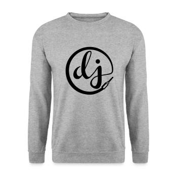 dj - Sweat-shirt Unisexe - gris chiné - Devant - Alina (178cm) & Michal (187cm)