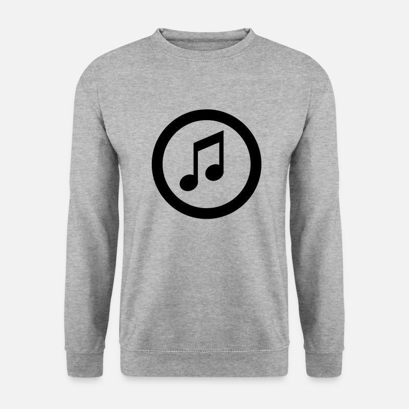 note icon - Unisex Pullover - Weißgrau meliert