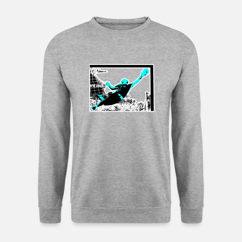 Torwart - Unisex Pullover - Weißgrau meliert