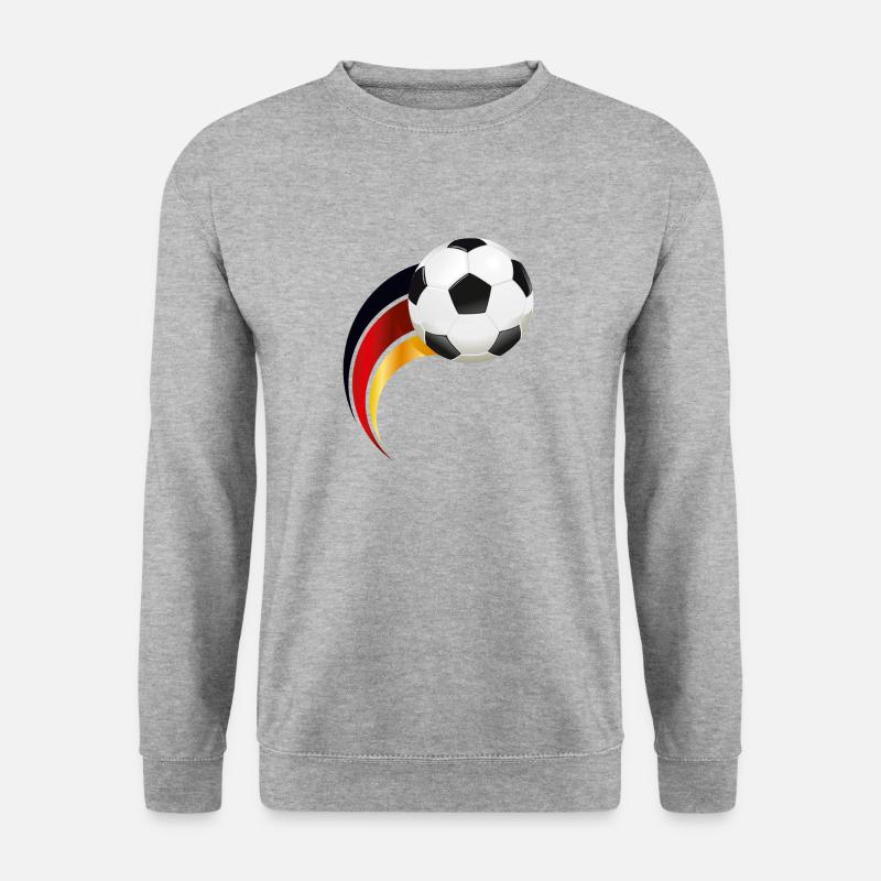 Fussball Deutschland - Unisex Pullover - Weißgrau meliert
