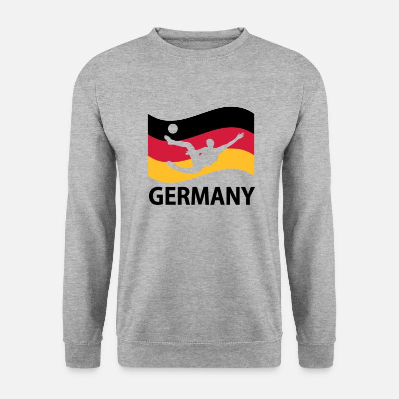 Deutschland Fußball - Unisex Pullover - Weißgrau meliert