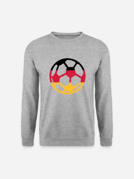 Deutschland Fußball - Unisex Pullover - Weißgrau meliert