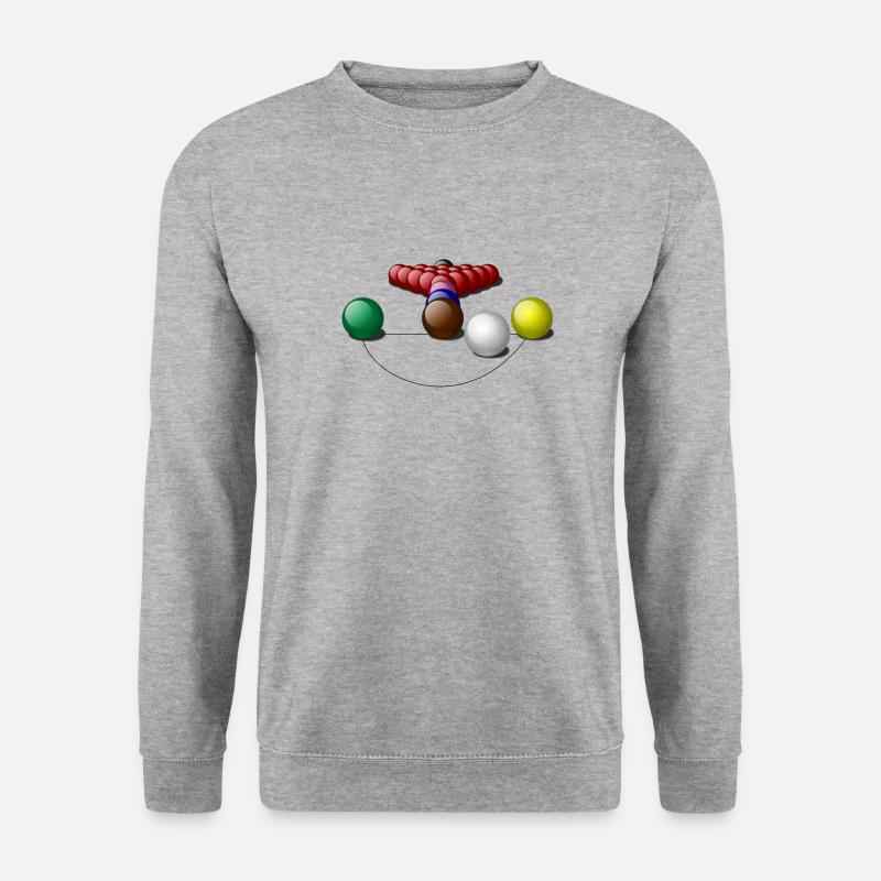 snookerrack - Unisex Pullover - Weißgrau meliert