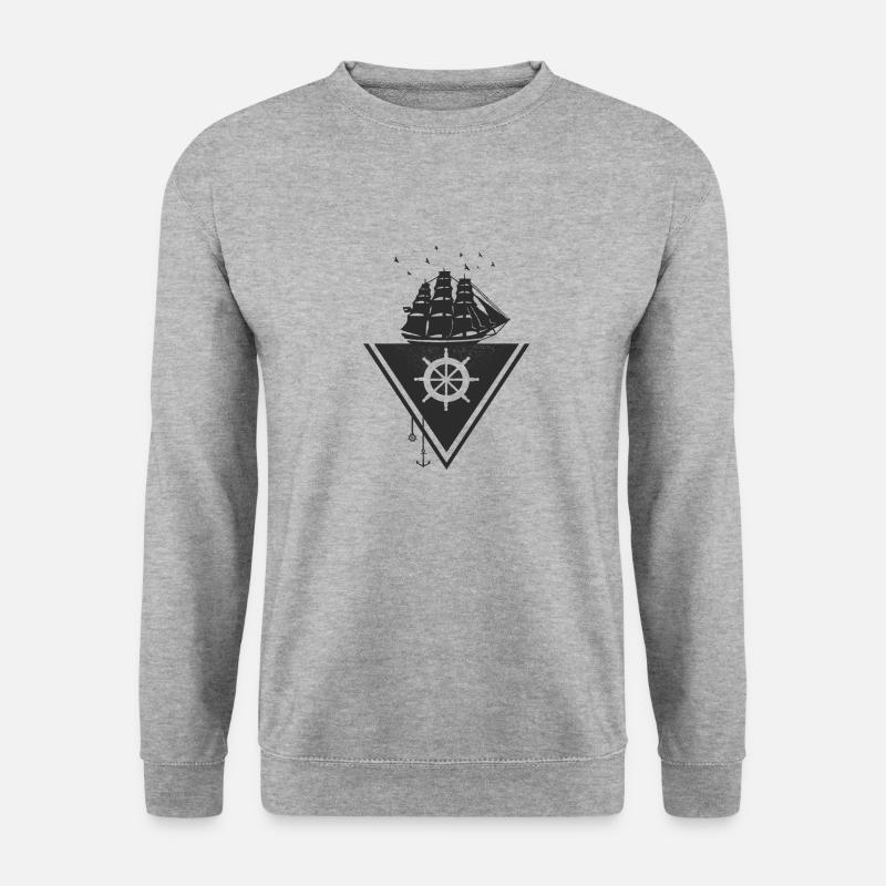 The Flying Dutchman Der fliegende Holländer black - Unisex Pullover - Weißgrau meliert