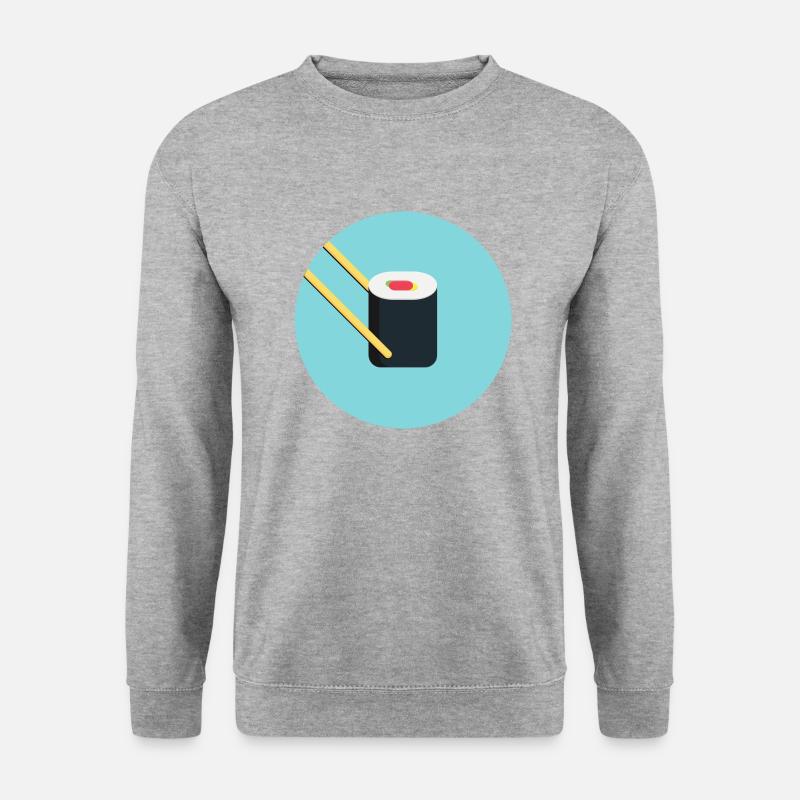 Sushi Japan - Unisex Pullover - Weißgrau meliert