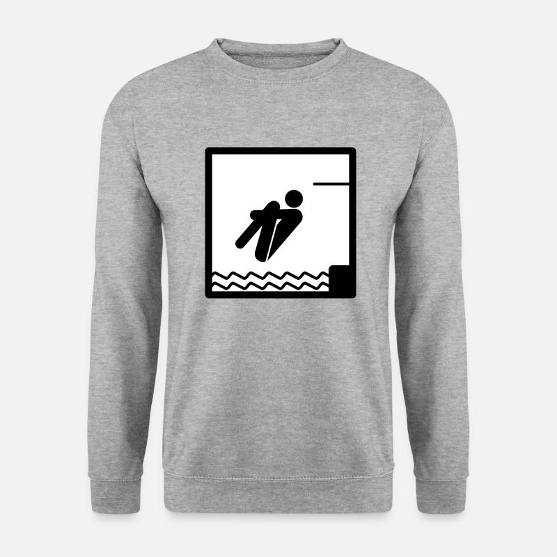 Arschbomber - Unisex Pullover - Weißgrau meliert