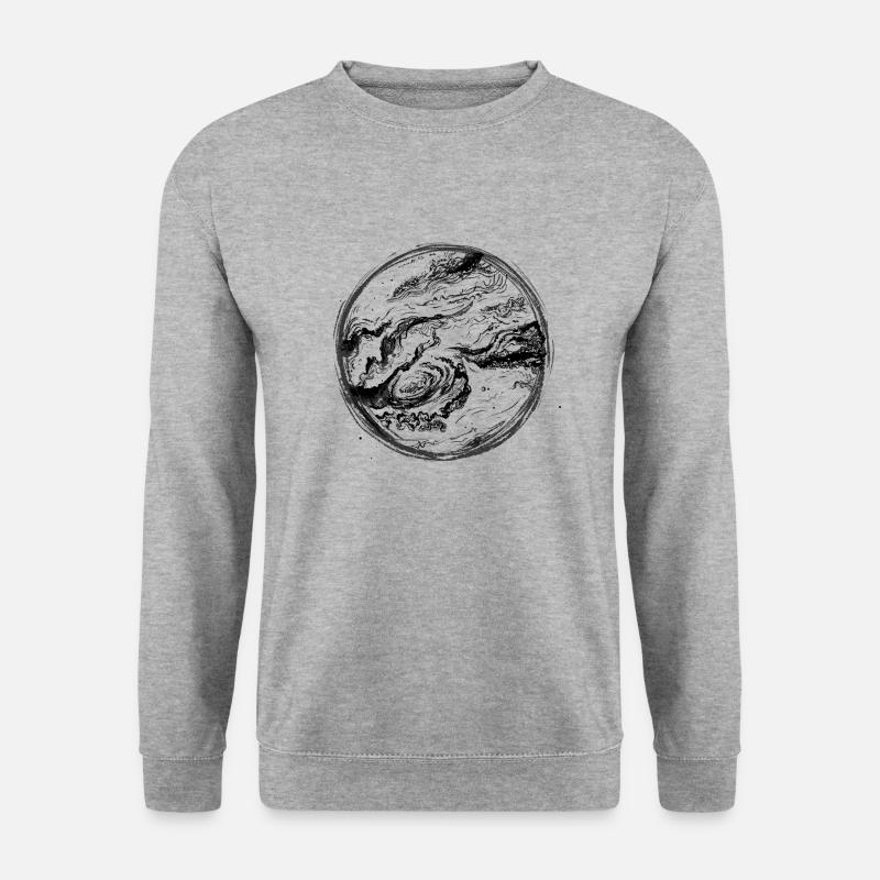 Jupiter - Unisex Pullover - Weißgrau meliert