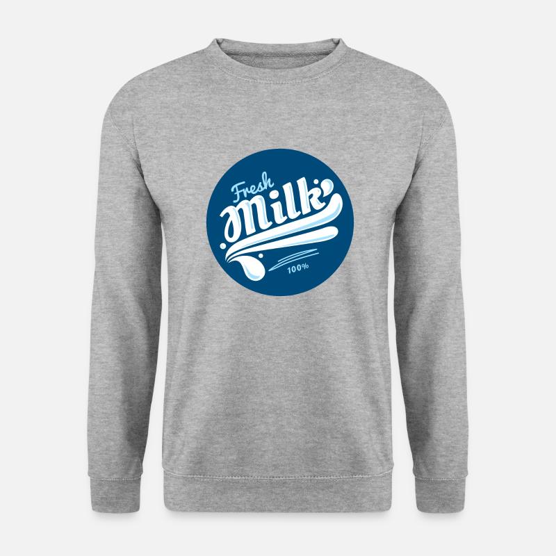 Fresh Milk - Unisex Pullover - Weißgrau meliert