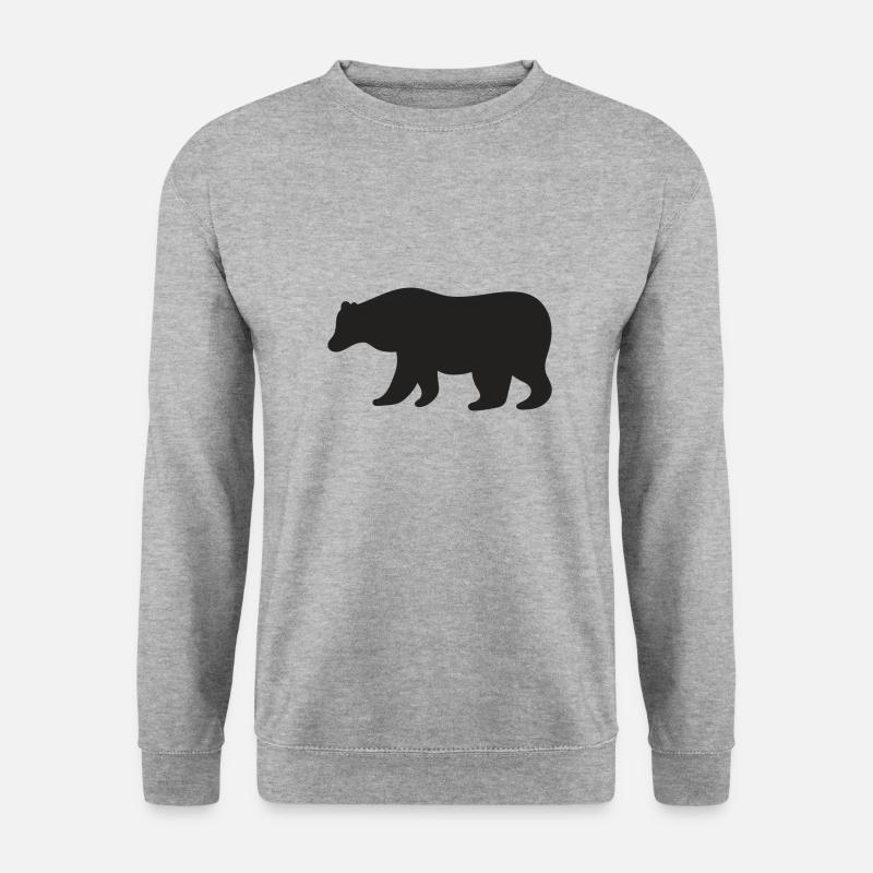 Bear - Unisex Pullover - Weißgrau meliert