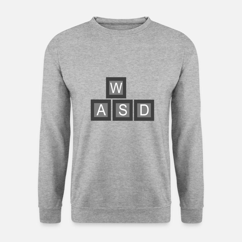 Gaming - Unisex Pullover - Weißgrau meliert