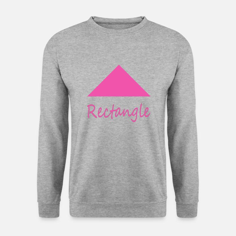 Falsche Rechteckform - Unisex Pullover - Weißgrau meliert