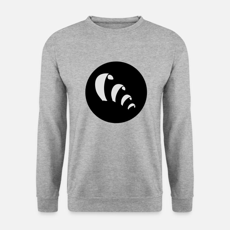 Kites am Himmel - Unisex Pullover - Weißgrau meliert