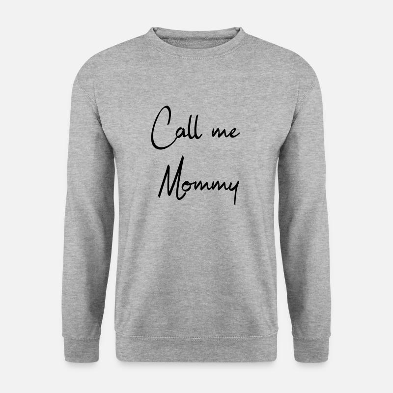 Call me Mommy - Unisex Pullover - Weißgrau meliert
