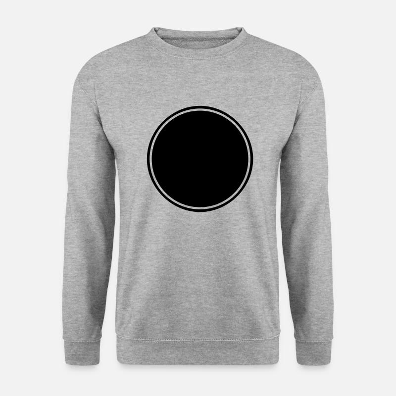 Button with frame - Unisex Sweatshirt - salt & pepper