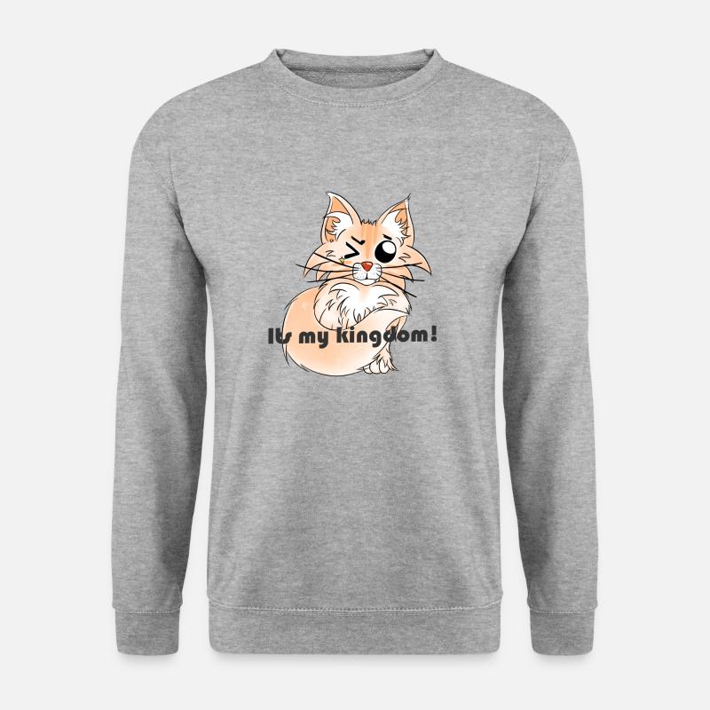 BalouKingdom - Unisex Pullover - Weißgrau meliert