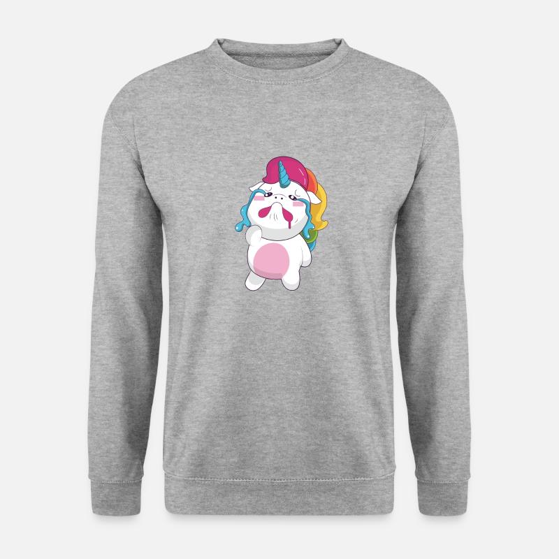 CRYING UNICORN - Unisex Sweatshirt - salt & pepper