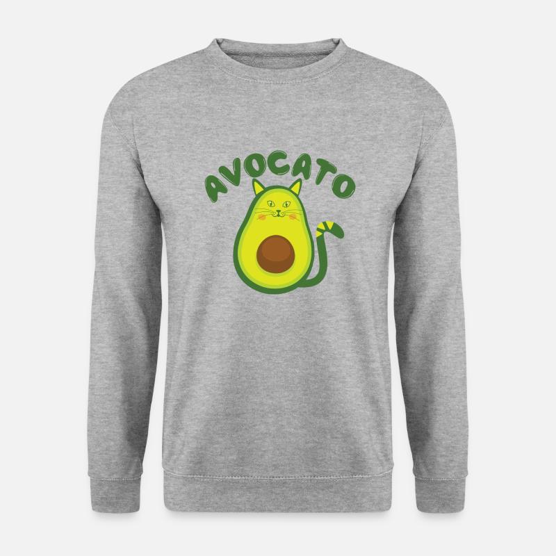 AVOCATO - Unisex Pullover - Weißgrau meliert