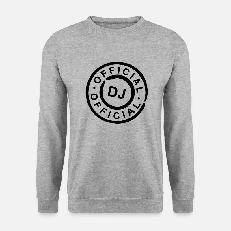 Official DJ - Unisex Pullover - Weißgrau meliert