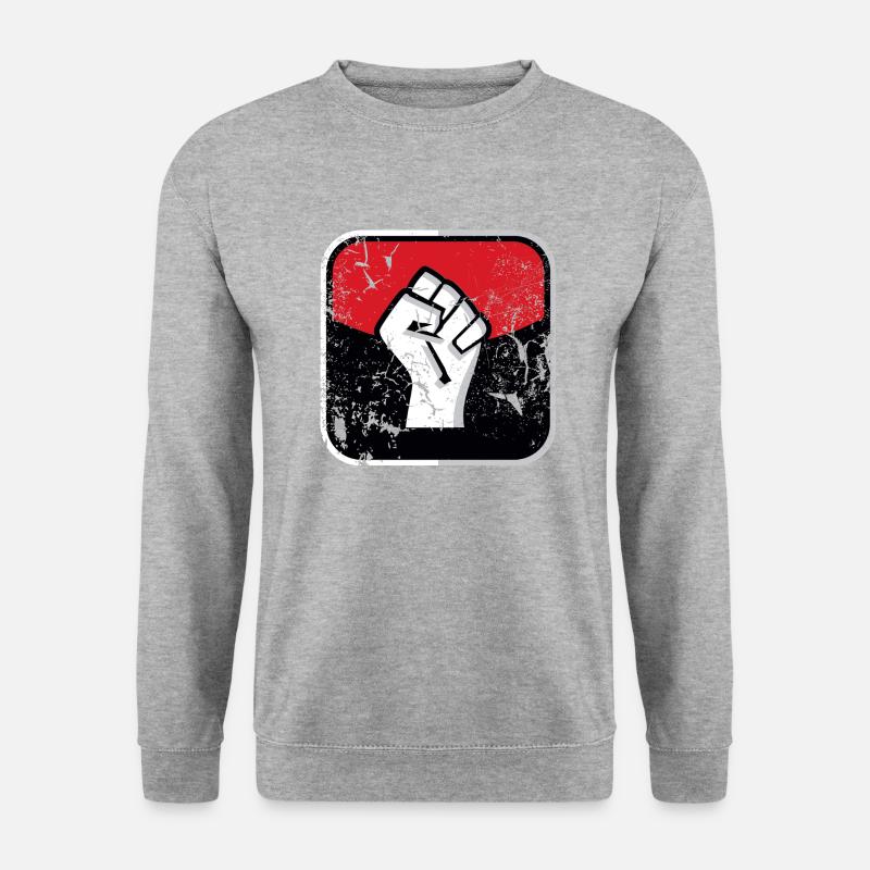 Faust - Symbol (used) - Unisex Pullover - Weißgrau meliert