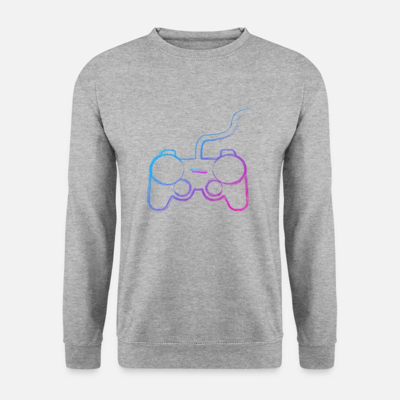 Graffiti-Controller - Unisex Pullover - Weißgrau meliert