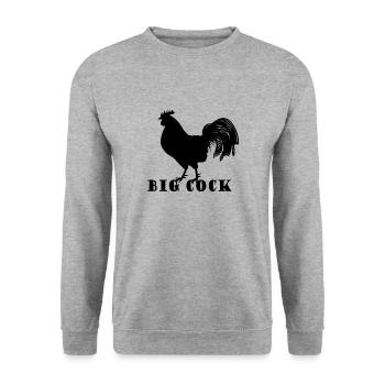 grosse bite - Sweat-shirt Unisexe - gris chiné - Devant - Alina (178cm) & Michal (187cm)