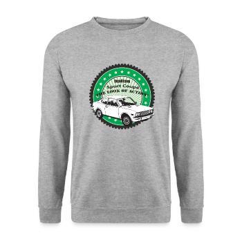 Italienische Sport Coupè - Unisex Pullover - Weißgrau meliert - Vorne - Alina (178cm) & Michal (187cm)