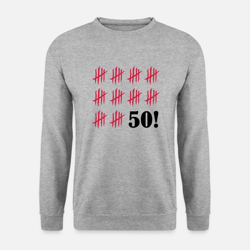 kratzer_50_2 - Unisex Pullover - Weißgrau meliert
