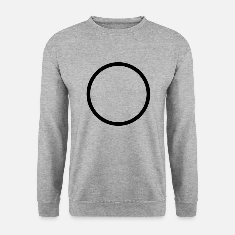 kreis - Unisex Pullover - Weißgrau meliert