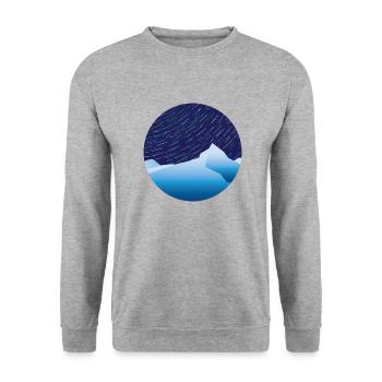 COLORFUL LANDSCAPE - MOUNTAIN - Unisex Sweatshirt - salt & pepper - Front - Alina (178cm) & Michal (187cm)