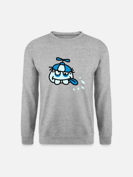 Funny Crazy Stupid Face - Unisex Sweatshirt - salt & pepper