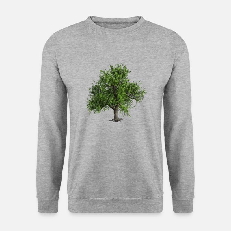 Bäume - Unisex Pullover - Weißgrau meliert