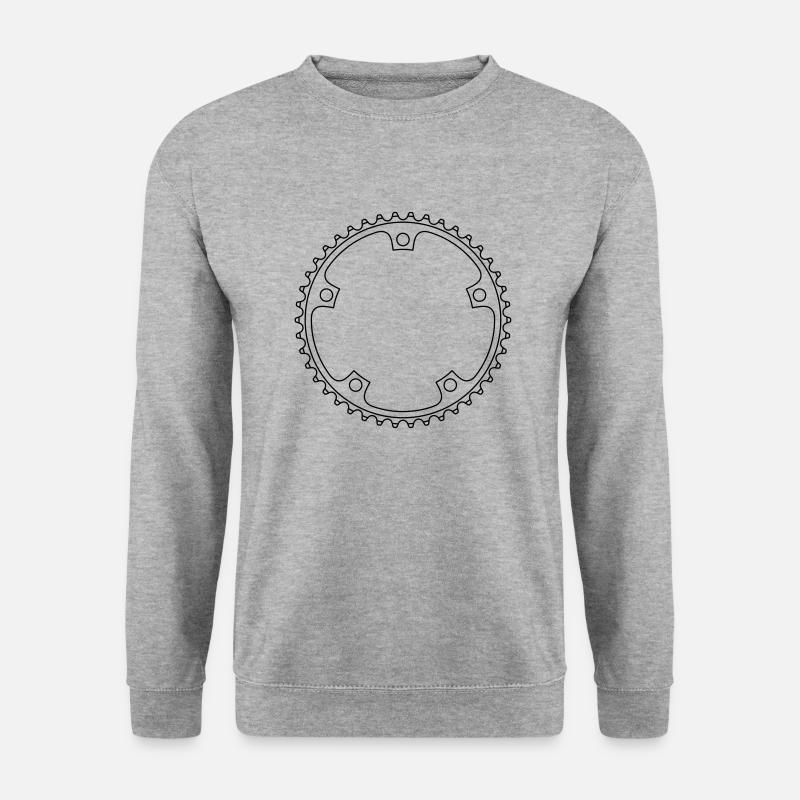 42er chainring or gear - Unisex Sweatshirt - salt & pepper