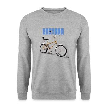 Vélo - Sweat-shirt Unisexe - gris chiné - Devant - Alina (178cm) & Michal (187cm)