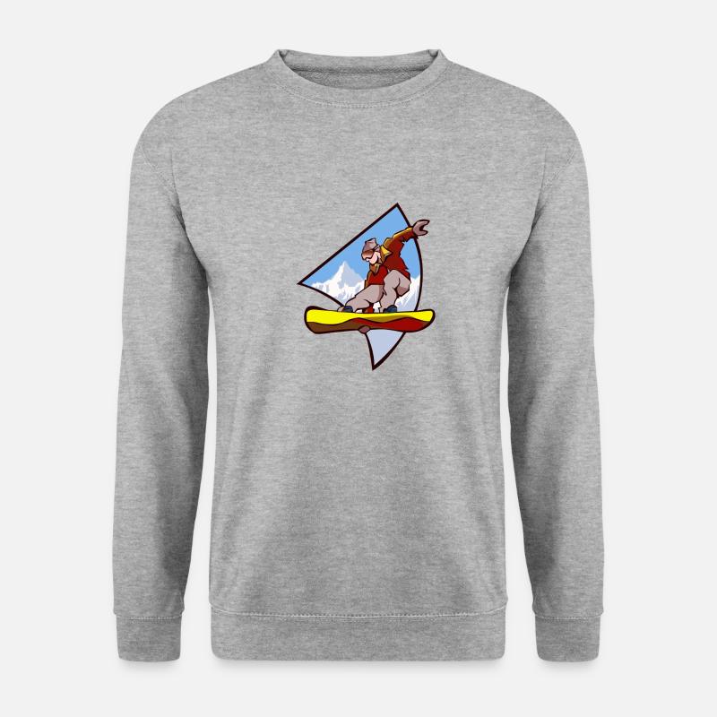 Sport - Unisex Pullover - Weißgrau meliert