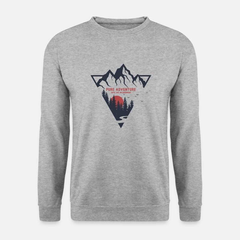 Pure Adventure - Unisex Pullover - Weißgrau meliert