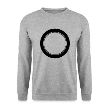 Logo / / Anniversary Emblem / / team / / Club - Unisex Sweatshirt - salt & pepper - Front - Alina (178cm) & Michal (187cm)