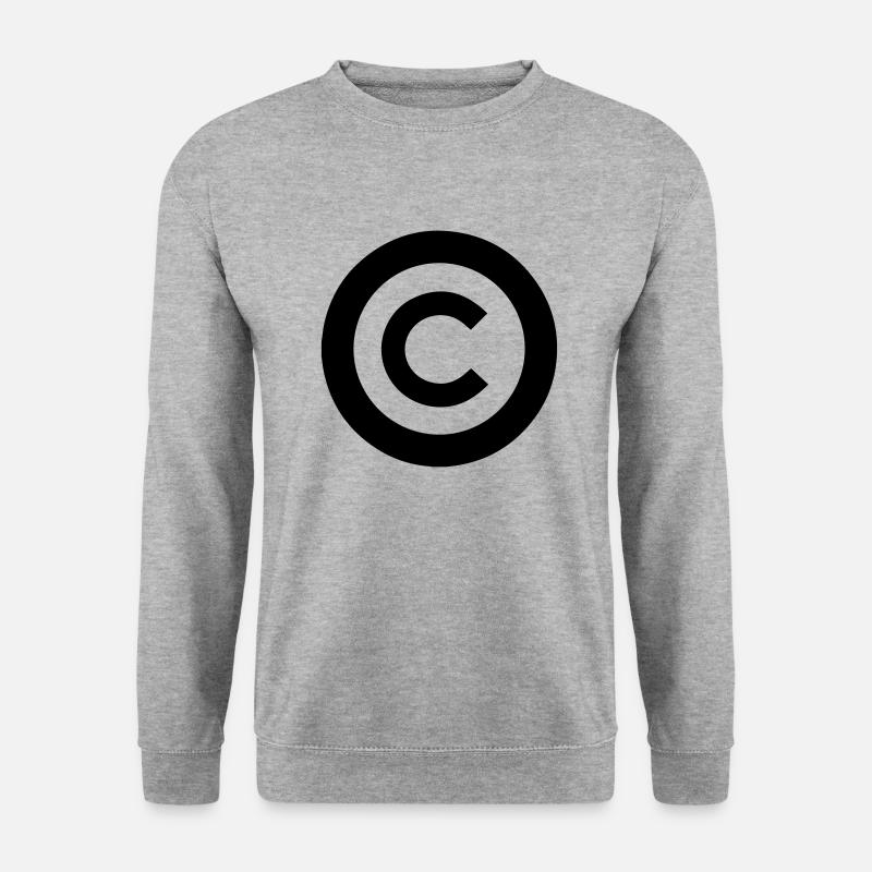 Copyrights - Unisex Pullover - Weißgrau meliert