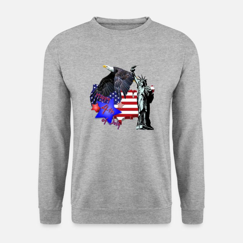 Independence Day - Unisex Pullover - Weißgrau meliert